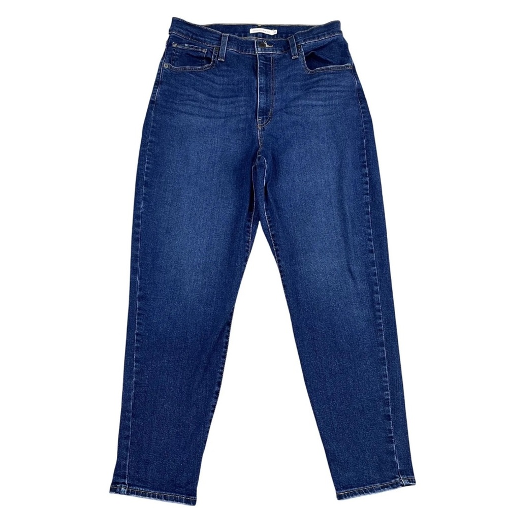 Levis Jeans Womens 32 High Waisted Mom Jean Dark Wash High Rise